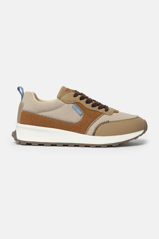 Retro Multi-Panel Sneakers