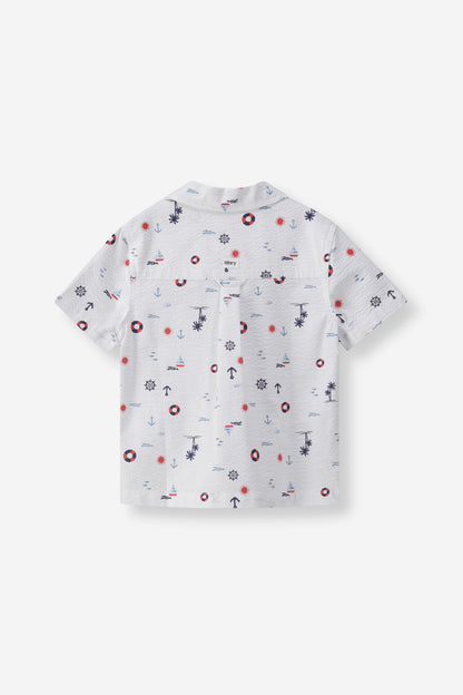 Boys Seersucker Shirt