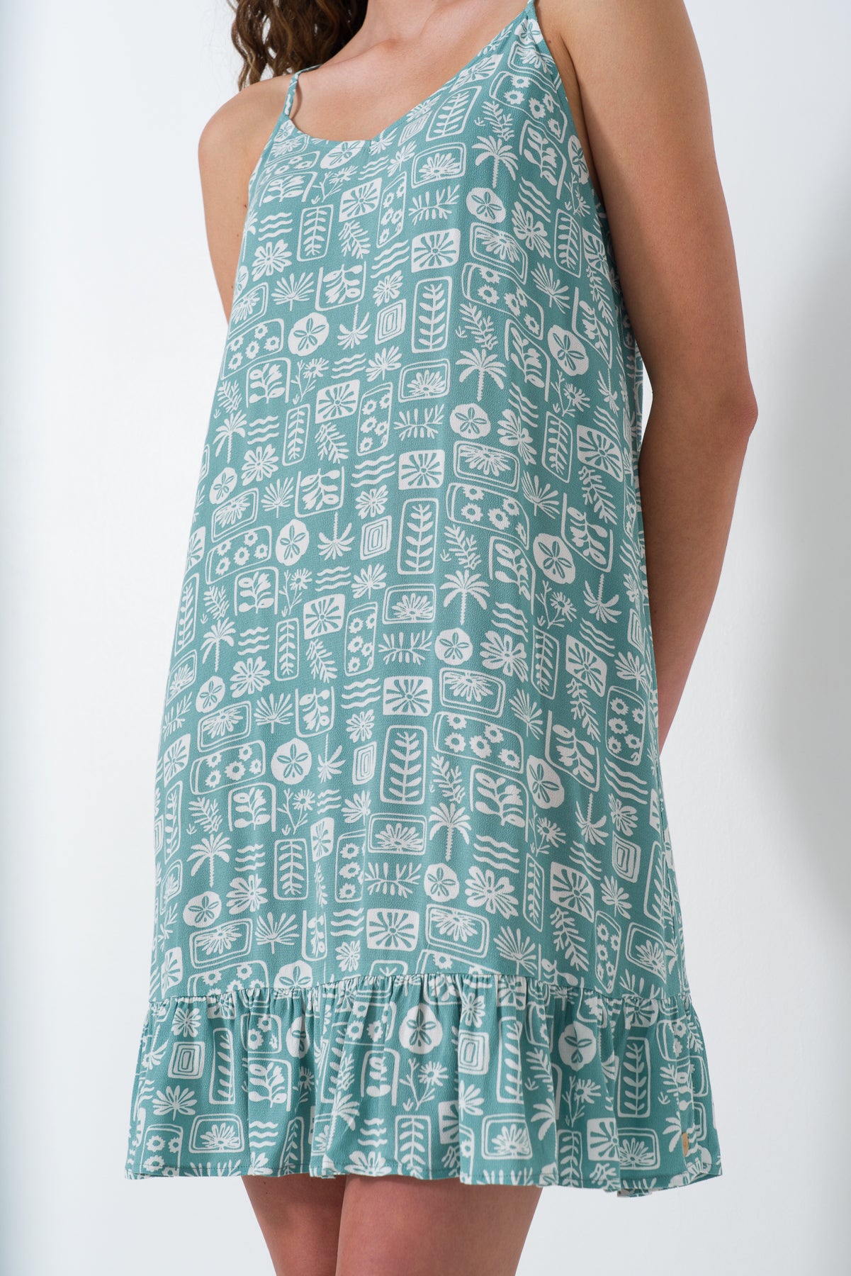 frill-hem-strappy-dress