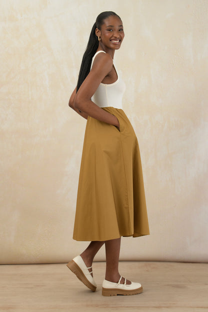 Fit and Flare Combo Dress