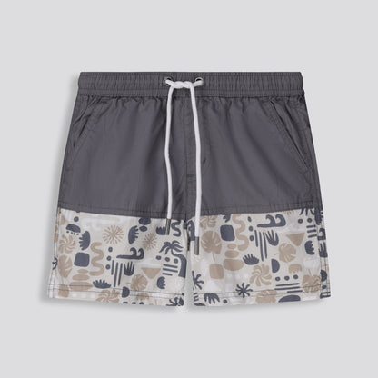 Boys Pool Shorts Charcoal