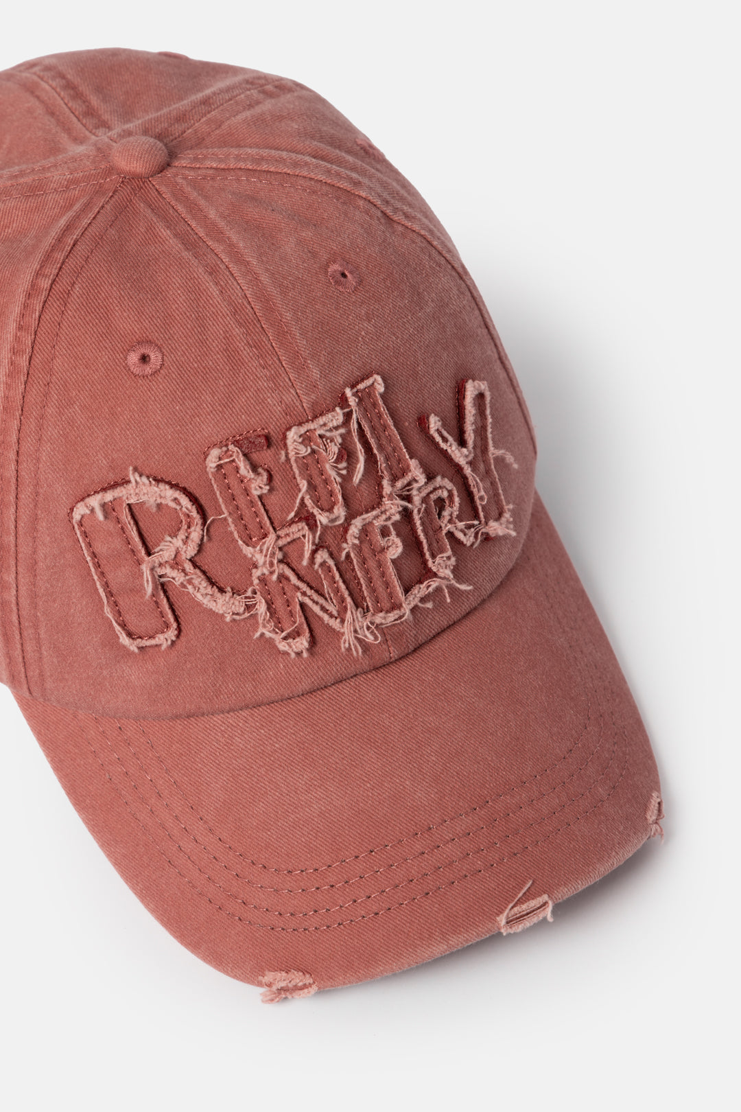 Distressed Appliqué Cap
