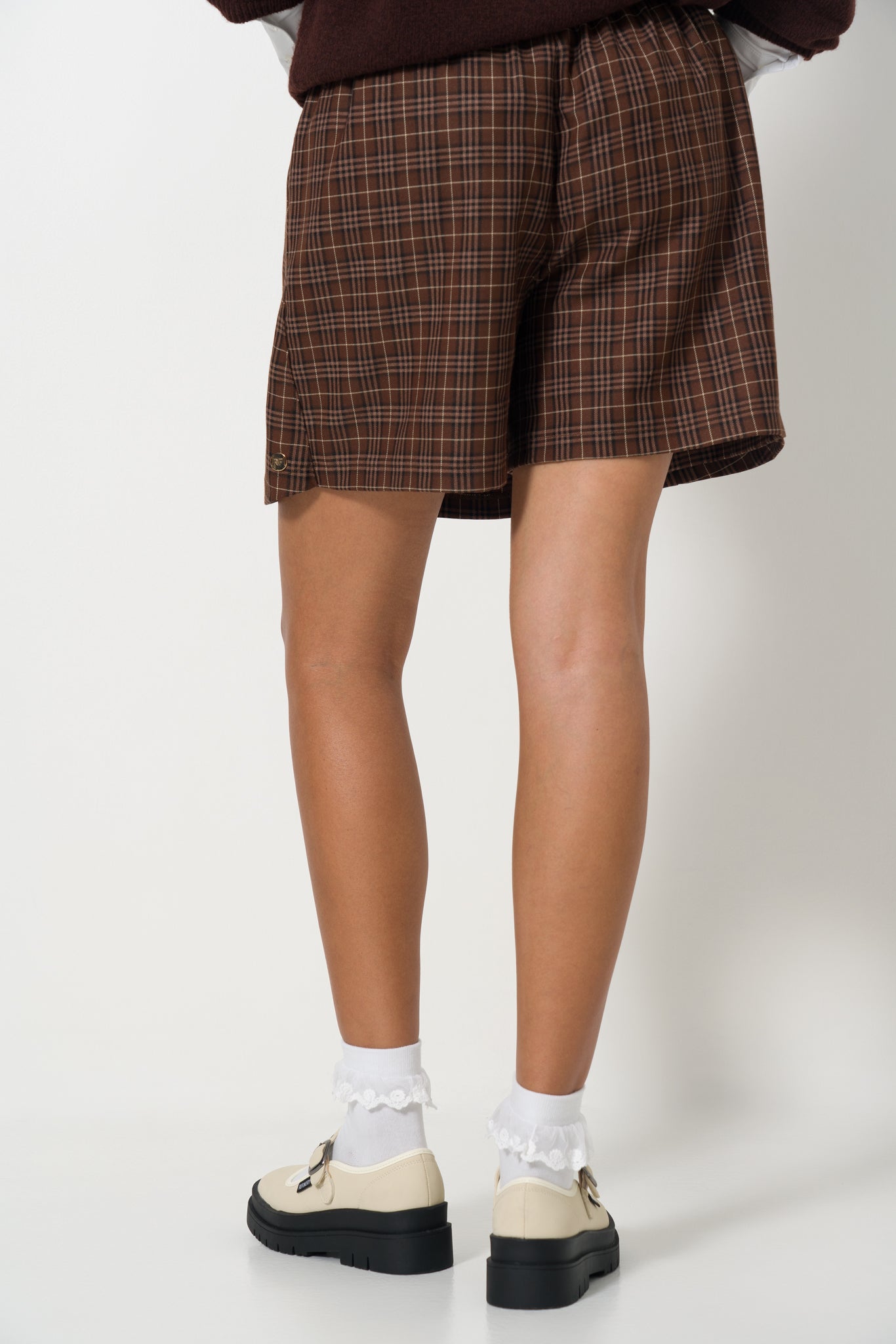 checked-skort