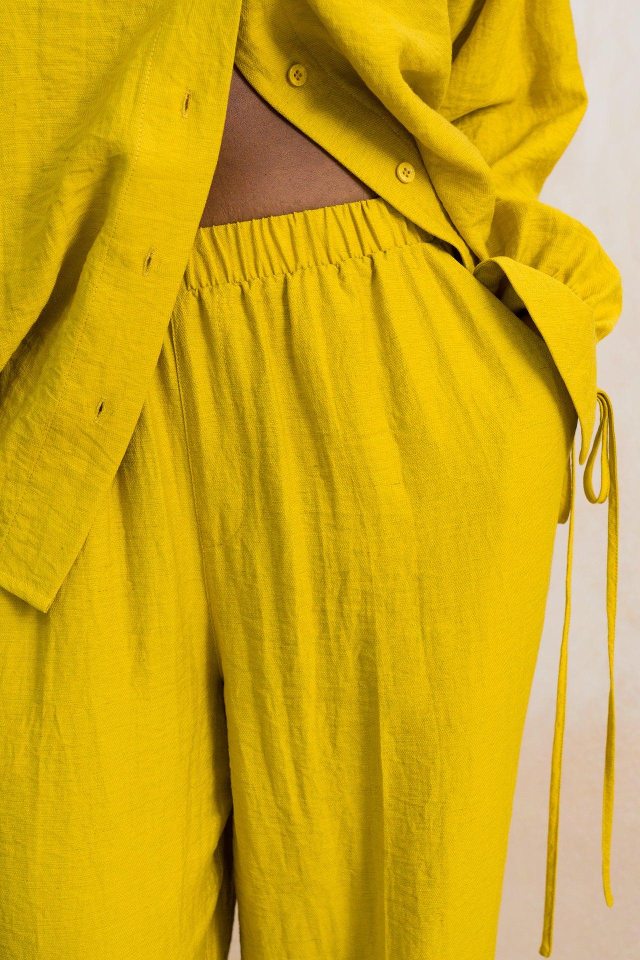 Wide Leg Elasticated Waist Pants