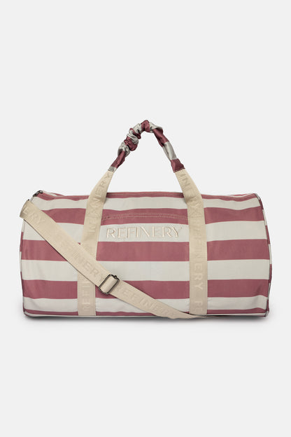 Striped Weekender Bag