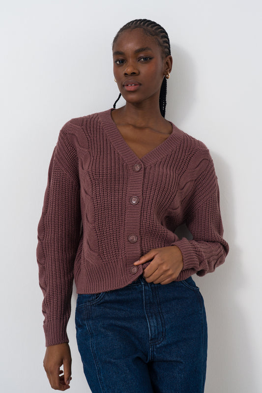 Chunky Cable Cardigan