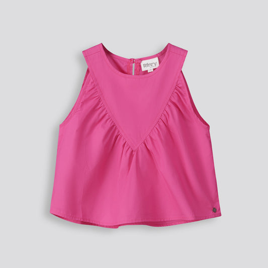 Girls Poplin Top
