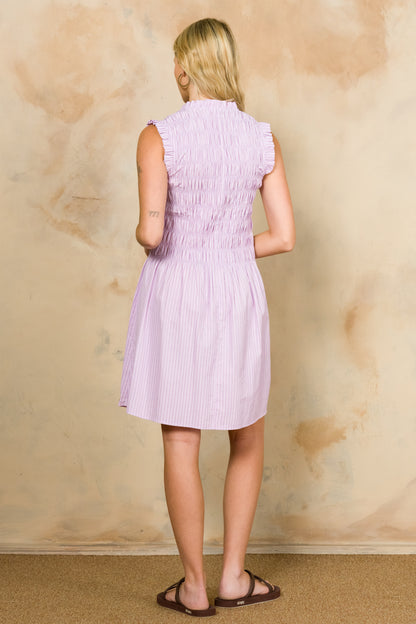 V-Neck Drop Waist Dress