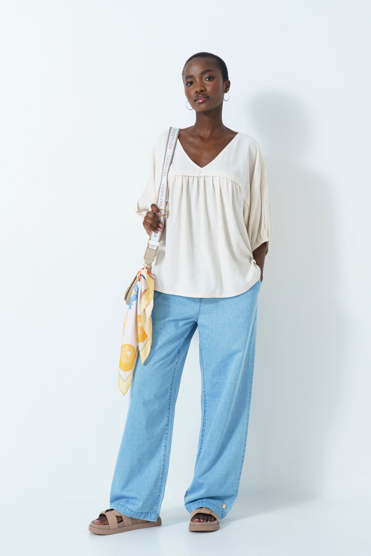 Shift Cutline Blouse from REFINERY – Refinery