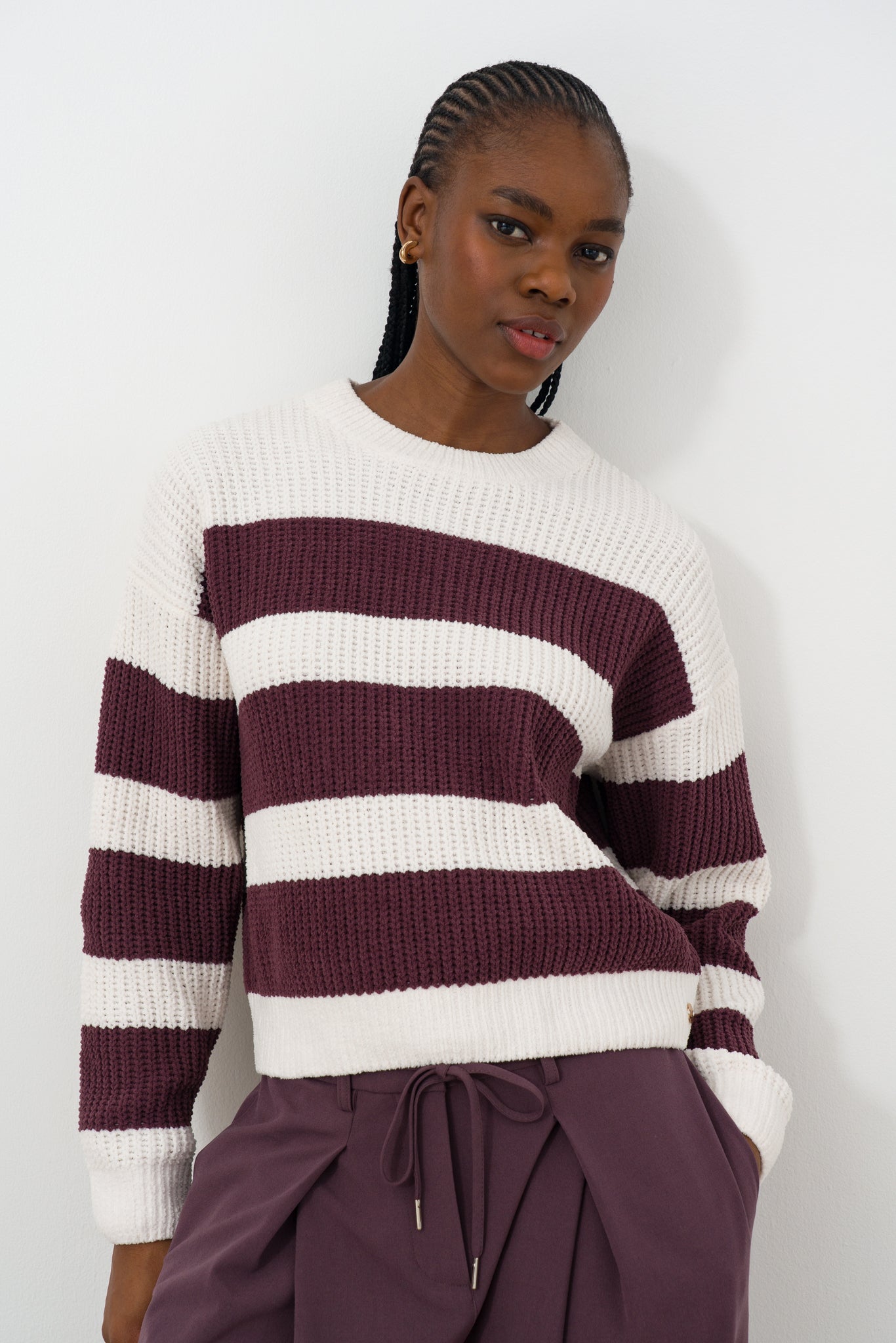 Wide Stripe Chenille Jumper