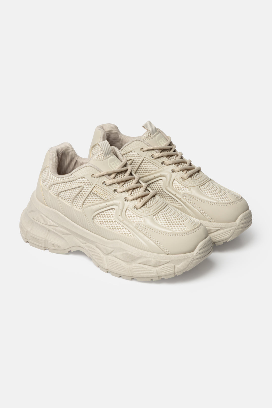 Chunky Mesh Panel Sneakers