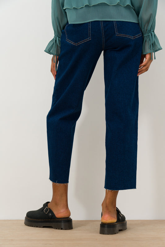 Straight Leg Fashion Jeans