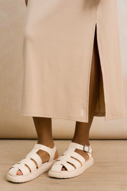 Ribbed Midi Skirt