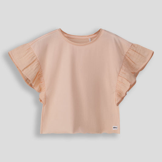 Girls Flutter Sleeve Tee