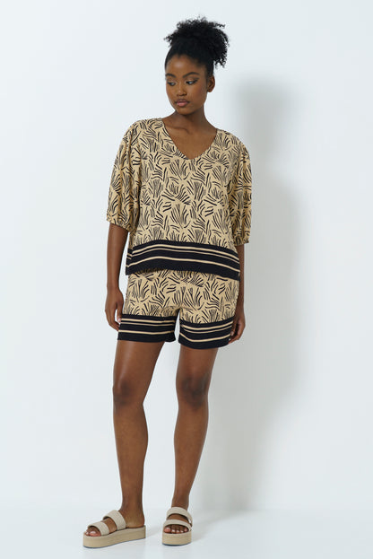 Bubble Sleeve Top