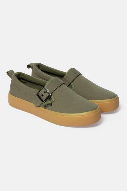 Buckle Slip-ons Sneakers