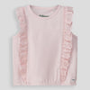 Girls Frill Tee Light Pink