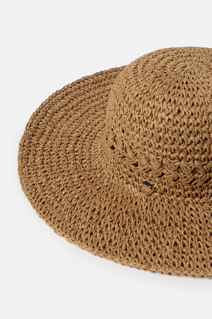 Wide Brim Raffia Hat