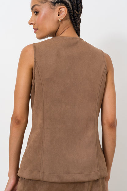 Suede Waistcoat