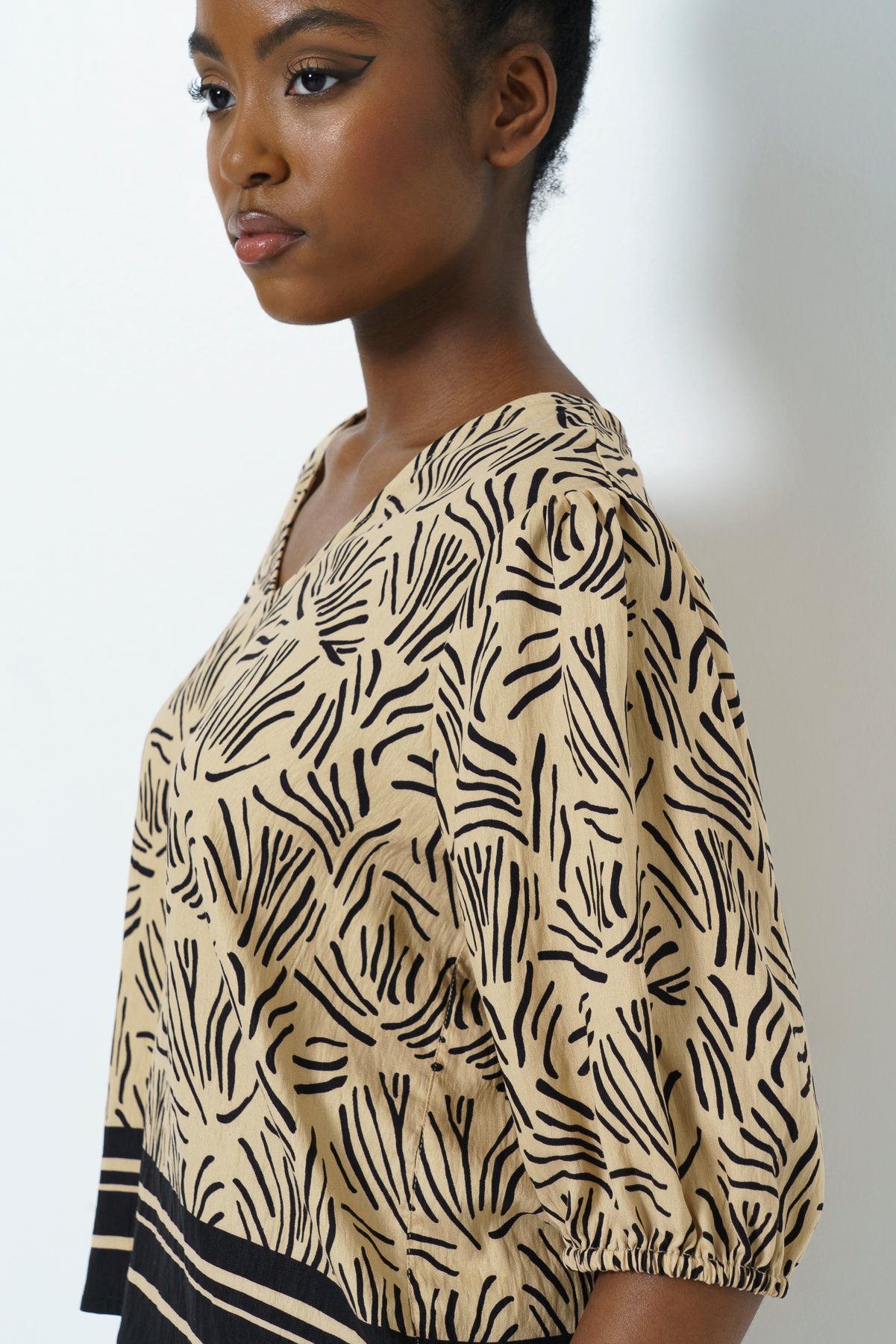 Bubble Sleeve Top