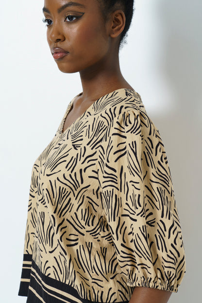 Bubble Sleeve Top