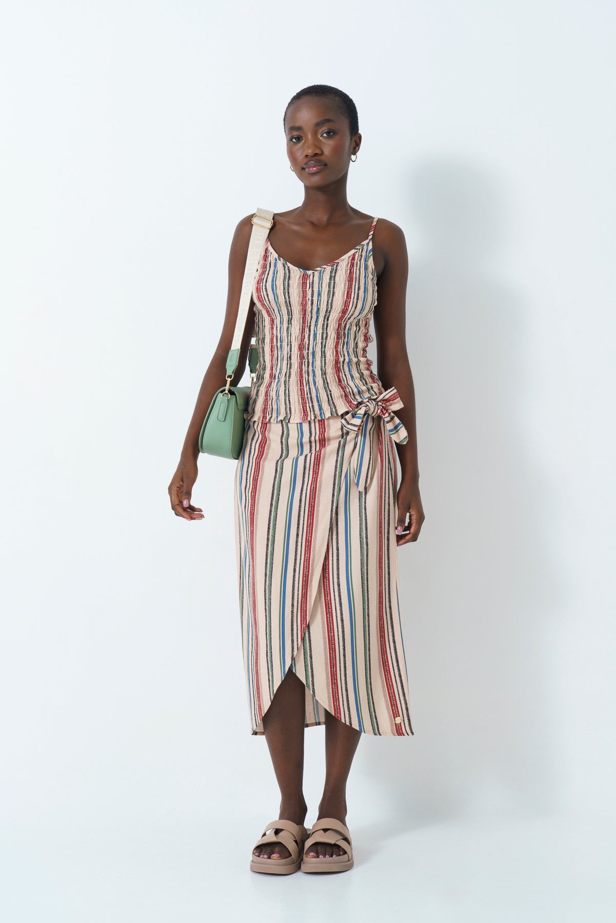 Mock Wrap Skirt