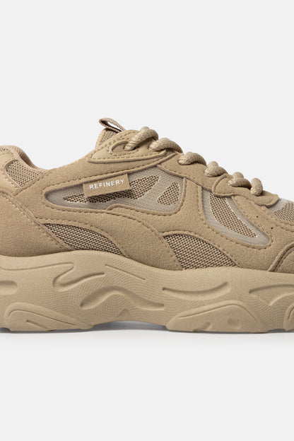 Chunky Mesh Suede Sneakers