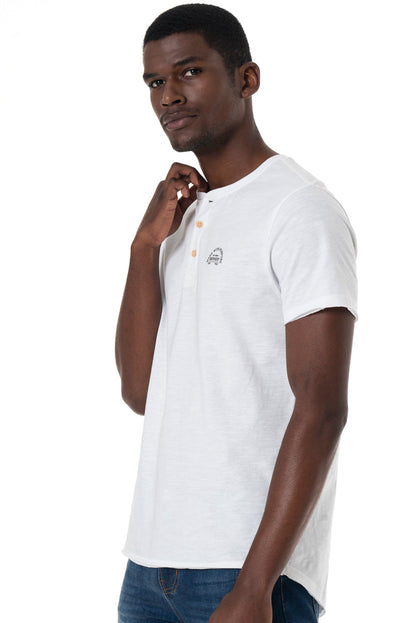 Henley T-Shirt White