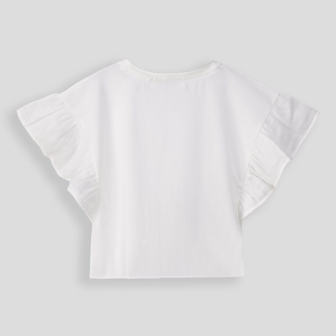 Girls Flutter Sleeve Tee