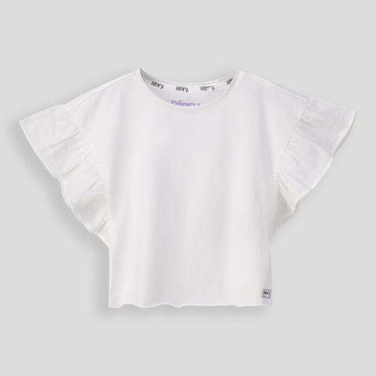 Girls Flutter Sleeve Tee