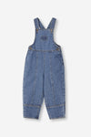 Denim barrel leg dungaree