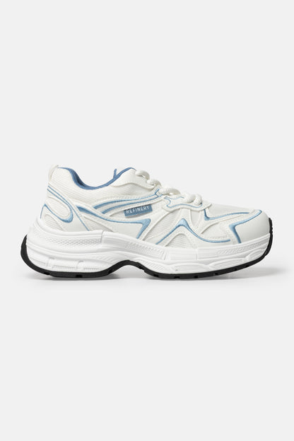 Mesh Overlay Chunky Sneakers