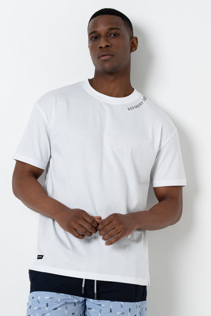 Oversized Slit Hem T-Shirt