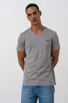 Branded V-neck T-shirt