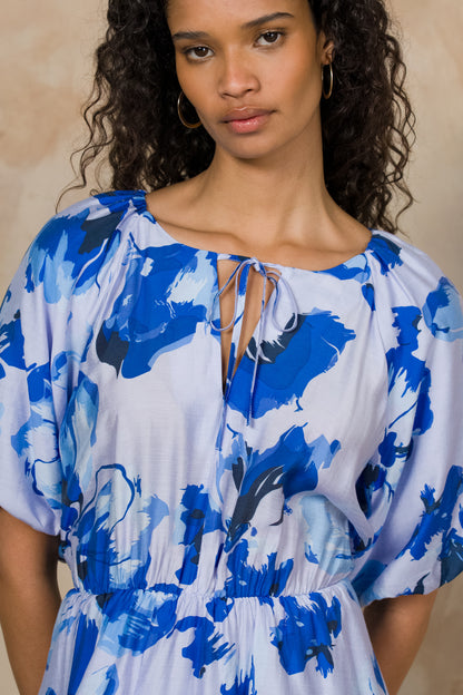 Front Tie Fit And Flare Dress
