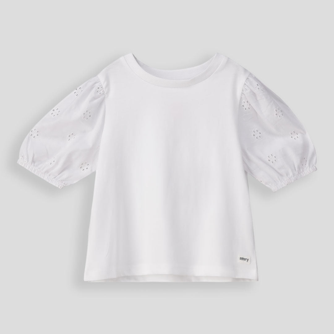 Girls Puff Sleeve Tee