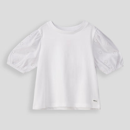 Girls Puff Sleeve Tee