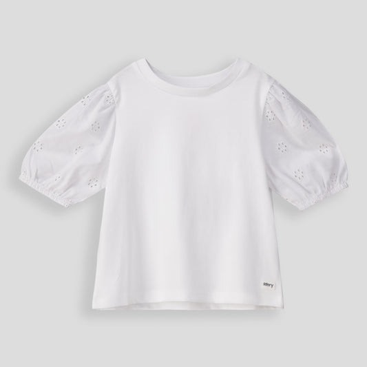 Girls Puff Sleeve Tee