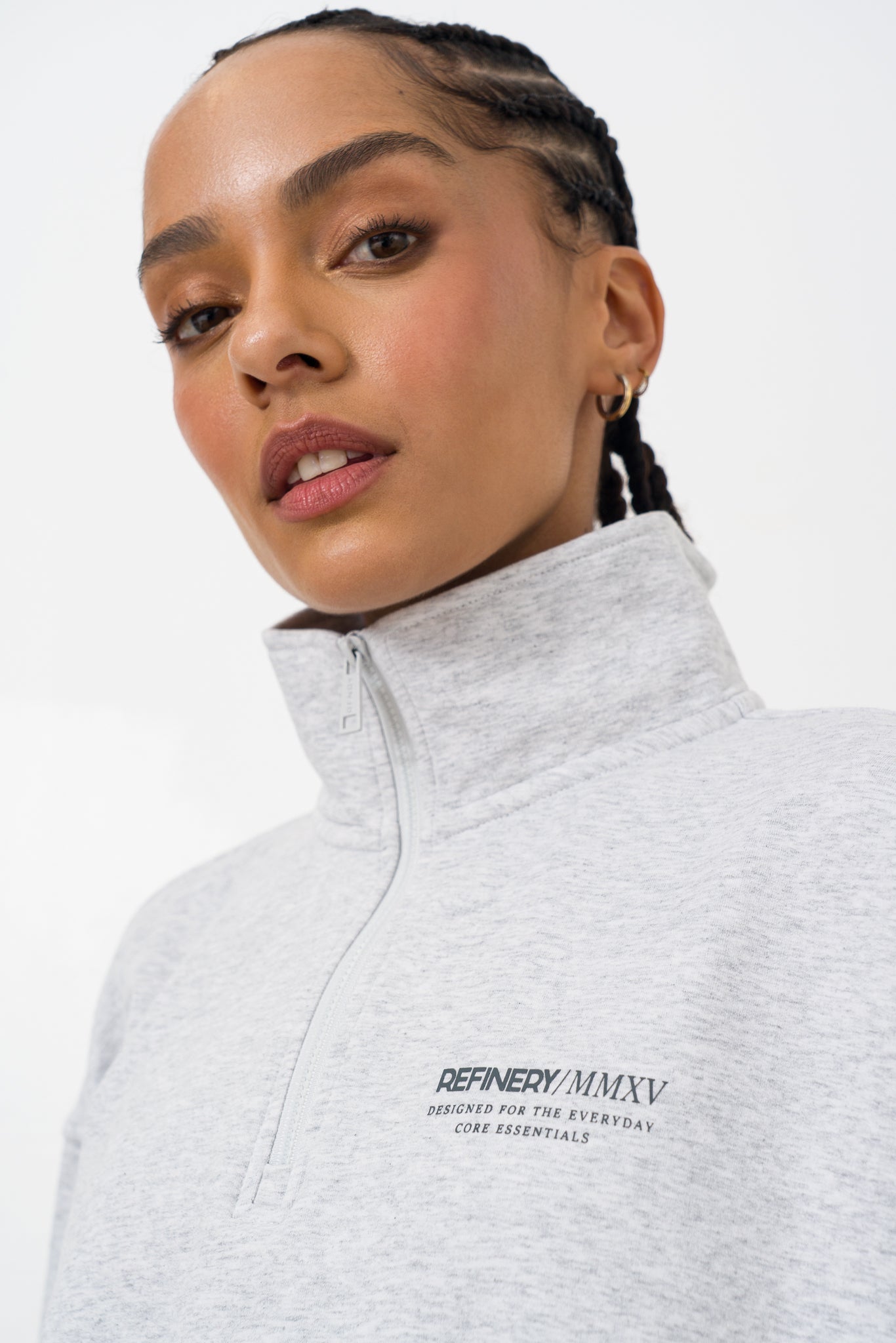 Quarter-Zip-Sweat-Top