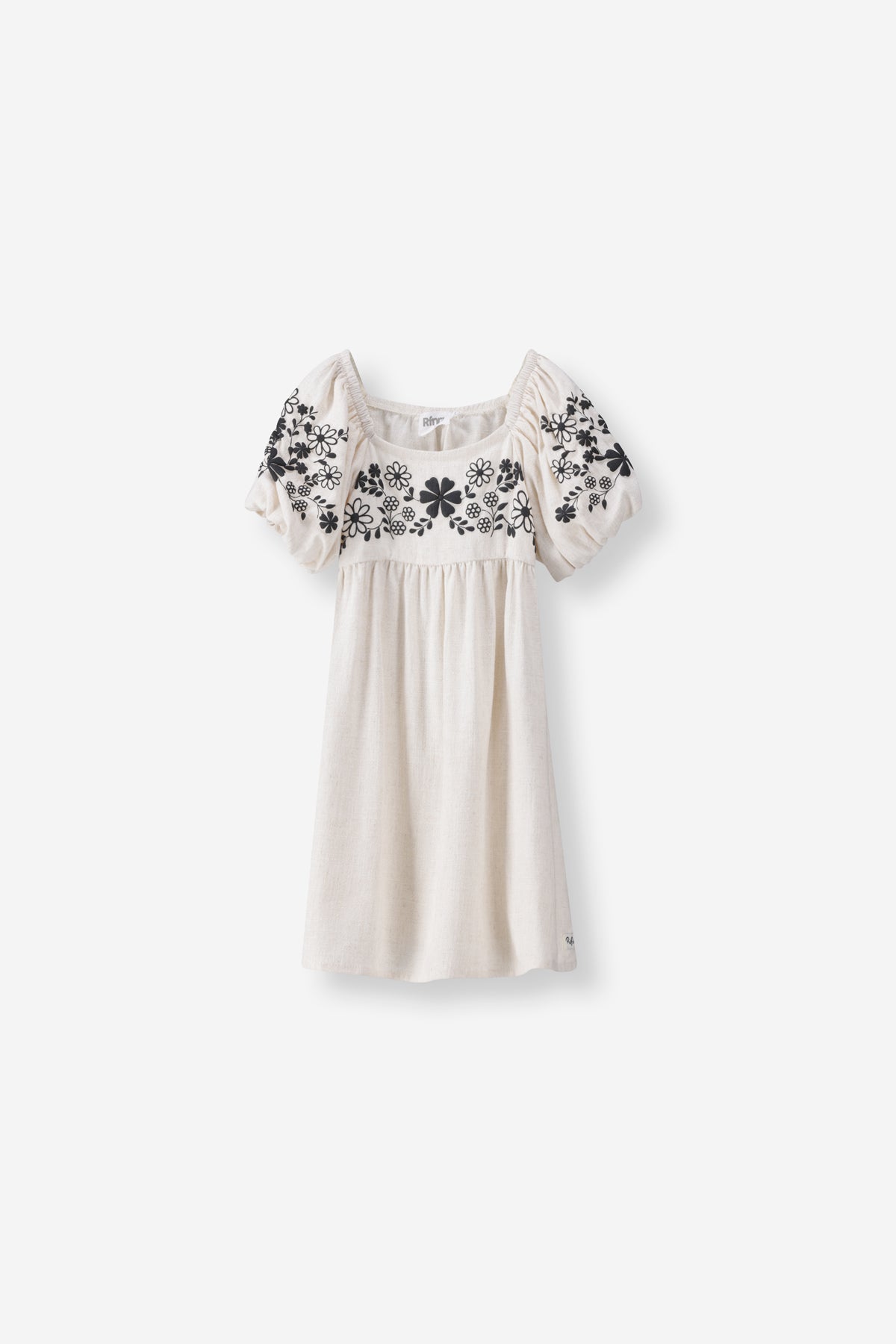 Girls Puff Sleeve Dress