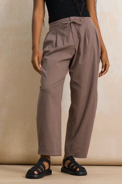 Pleated Drawstring Pants