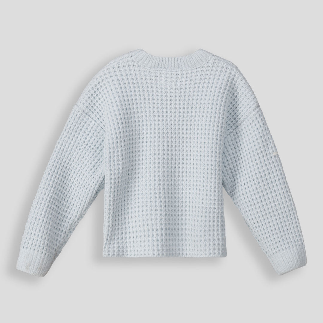 Girls Waffle Jumper