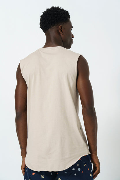 Sleeveless Hi Neck T-Shirt
