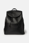 Faux Leather Flap Backpack