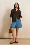 Relaxed Denim Shorts