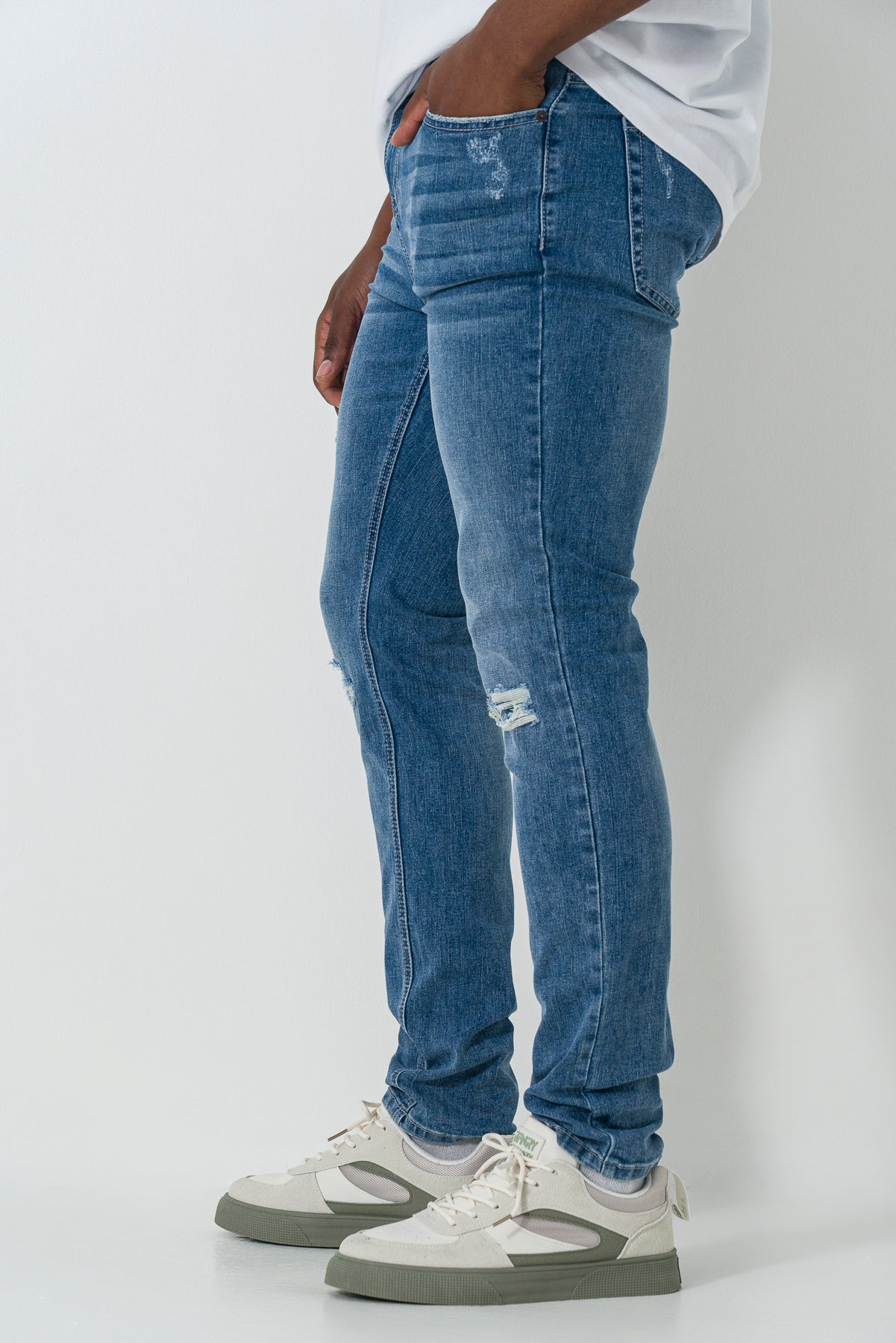 Rf02 Mid Wash Skinny Jeans