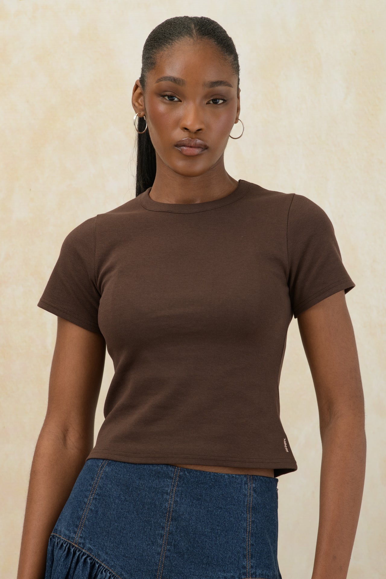 Fitted Ribbed T-shirt