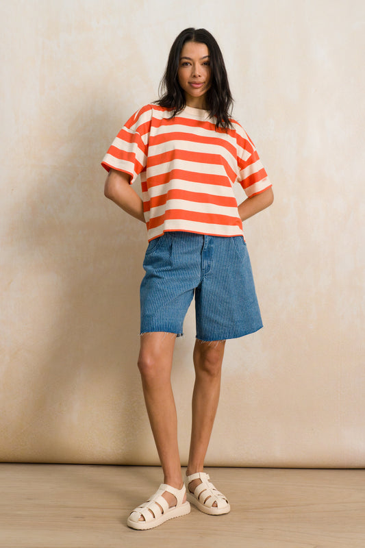 Striped Boxy T-Shirt