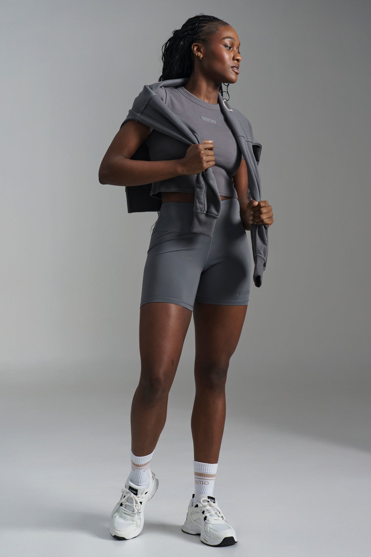 Hi Rise Cycle Shorts - Charcoal