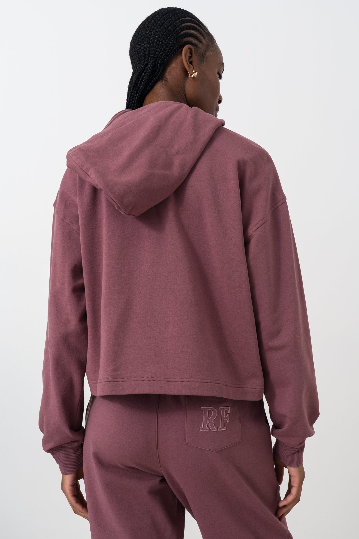 Mauve Logo Hooded Sweatshirt